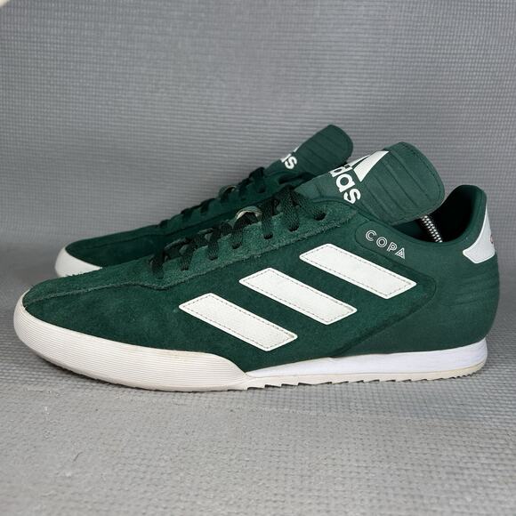 Adidas VINTAGE Copa Super Mens Size 10 B37086 Green Suede White Shoes Sneakers - Picture 1 of 11
